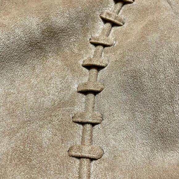 EUC - Liz Claiborne Camel Faux Suede Jacket - Picture 5 of 6